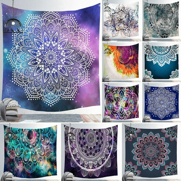 Details about  / Hippie Psychedlic Mandala Tapestry Wall Hanging Art Blanket Home Decor USA Stock